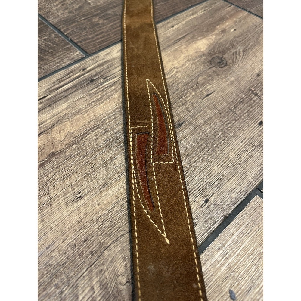 TOREL LEATHER BELT MEN'S SIZE 36 Split COWHIDE Vtg Made In USA Cowboy Western